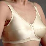 Style: 630, Simple, pretty bra fits great. Cotton pocket helps keep forms secure and comfortable.  Firm elastic helps reduce cup bounce.  Wide-cut under arms.  Sizes: 34-40AA, 34-44A,  34-46B, 34-52C, 34-52D, 34-52E, 36-52F  Colors: Nude, Black, White, Latte, Tea Rose